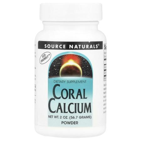 Source Naturals, Коралловый кальций в порошке, 56,7 г (2 унции)