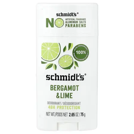Schmidt's, Натуральный дезодорант, бергамот и лайм, 75 г (2,65 унции)