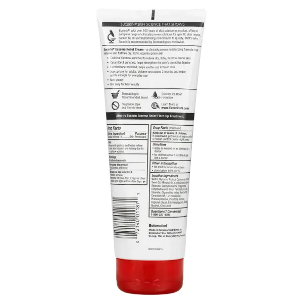 Eucerin Крем для тела от экземы без отдушек 226 г (8,0 унции)