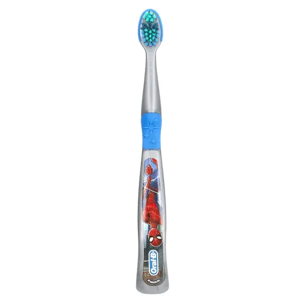 Oral-B, зубная щетка, очень мягкая, для детей от 3 лет, человек-паук, 1 шт.