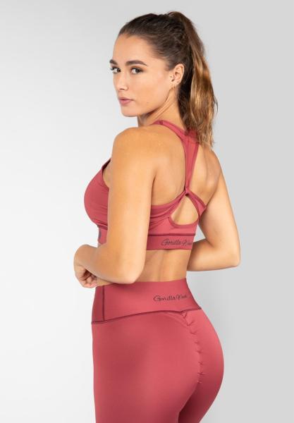 Gorilla Wear Женская Бра Meta Sports Bra Burgundy Red