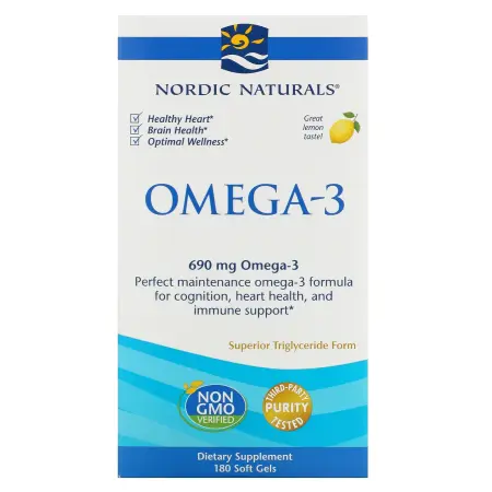 Nordic Naturals  Омега-3 лимон 345 мг180 капсул