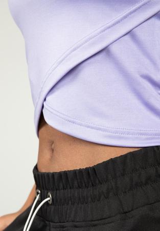 Gorilla Wear Женский Топ Estelle Twisted Crop Top Lilac