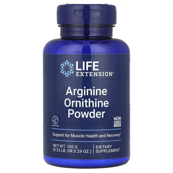Life Extension, порошок аргинина и орнитина, 150 г (5,29 унции)