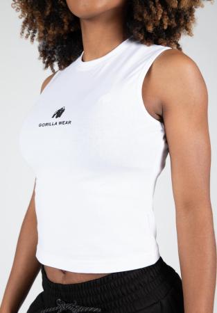 Gorilla Wear Женская Безрукавка Livonia Crop Top - White