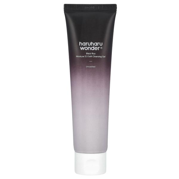 Haruharu, Wonder, Black Rice Moisture 5.5, мягкий очищающий гель, без запаха, 100 мл (3,38 жидк. унц