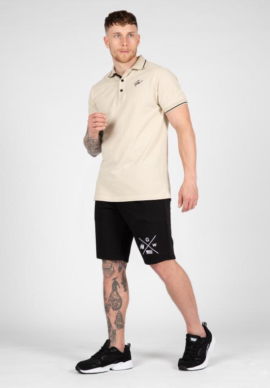 Gorilla Wear Футболка Delano Polo Beige/Black 