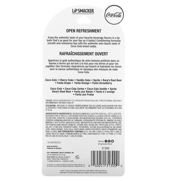 Lip Smacker, Coca-Cola, бальзам для губ, ассорти, 8 упаковок, 4 г (0,14 унции)
