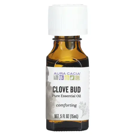 Aura Cacia, чистое эфирное масло, бутоны гвоздики, 15 мл (0,5 жидк. унции) Aura Cacia, чистое эфирное масло, бутоны гвоздики, 15 мл (0,5 жидк. унции)