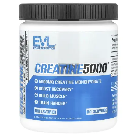 EVLution Nutrition, CREATINE5000, без добавок, 300 г (10,58 унции) EVLution Nutrition, CREATINE5000, без добавок, 300 г (10,58 унции)