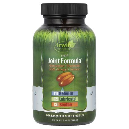 Irwin Naturals, Комплекс для суставов 3-в-1, 90 мягких гелевых капсул Irwin Naturals, Комплекс для суставов 3-в-1, 90 мягких гелевых капсул