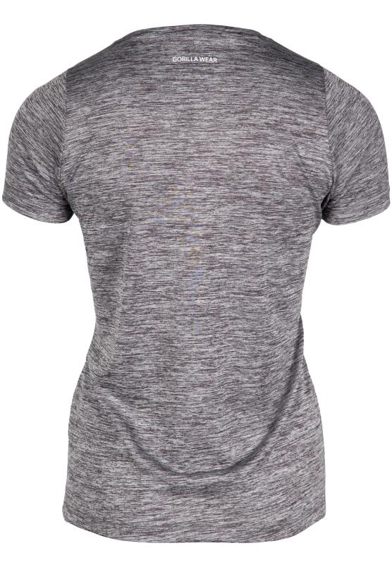 Gorilla Wear Женская футболка Elmira V-Neck T-Shirt - Gray Melange