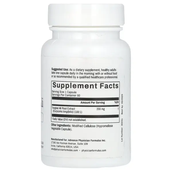 Advance Physician Formulas, Inc., эврикома длиннолистая, 200 мг, 60 капсул