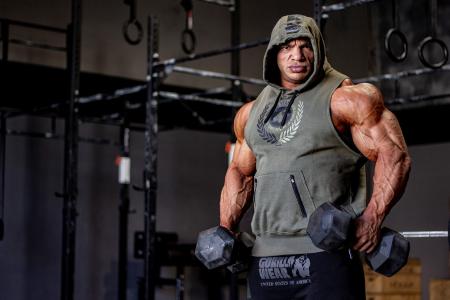 Gorilla Wear Безрукавка Manti Sleeveless Hoodie Gray 