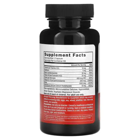 Force Factor, B Complex, 60 растительных капсул