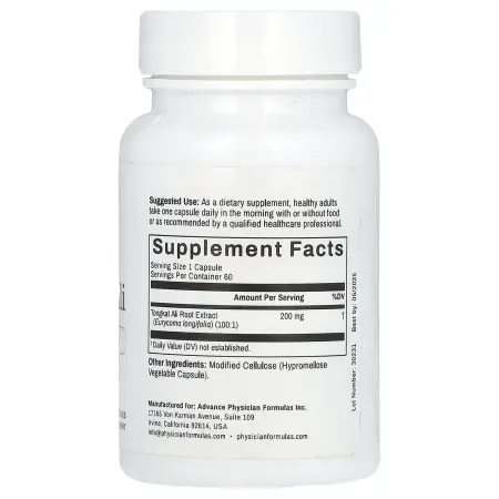 Advance Physician Formulas, Inc., эврикома длиннолистая, 200 мг, 60 капсул