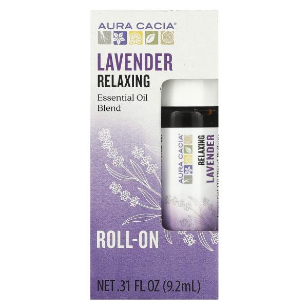 Aura Cacia Смесь эфирного масла смягчающий шариковый аппликатор лаванда