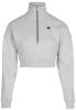 Gorilla Wear Женская кофта Ocala Cropped Half-Zip Sweatshirt - Gray