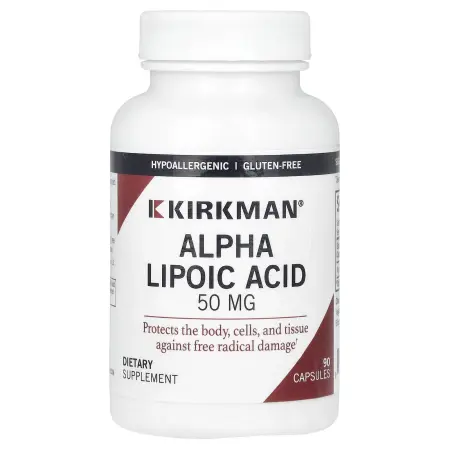 Kirkman Labs, альфа-липоевая кислота, 50 мг, 90 капсул – оригинальная продукция AthleticFuel