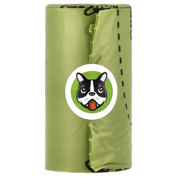Pogi's Pet Supplies, экологичные пакеты для уборки за собаками, большая упаковка, свежий пудровый ар