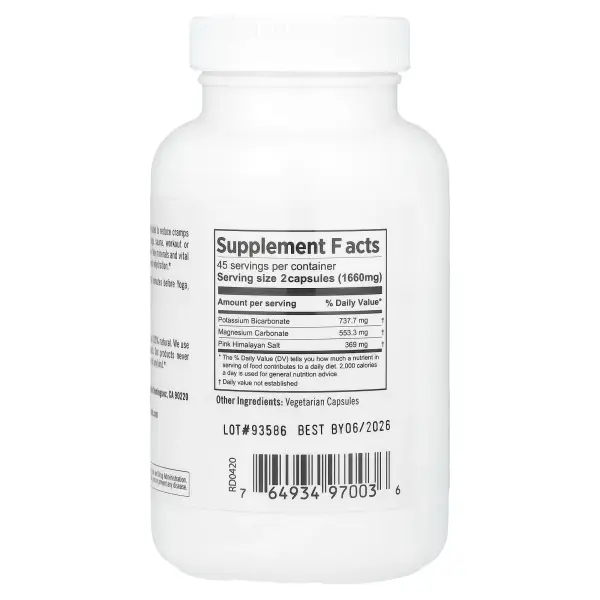 Pure Planet, Спортивные соли, 1000 мг, 90 растительных капсул