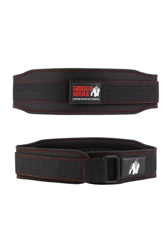 Gorilla Wear Пояс 4 Inch Women's Lifting Belt - Black/Red Stitched