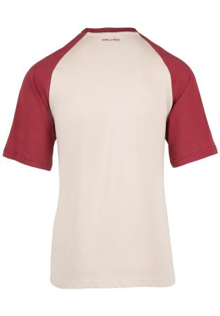 Gorilla Wear Футболка Logan Oversized T-Shirt Beige/Red
