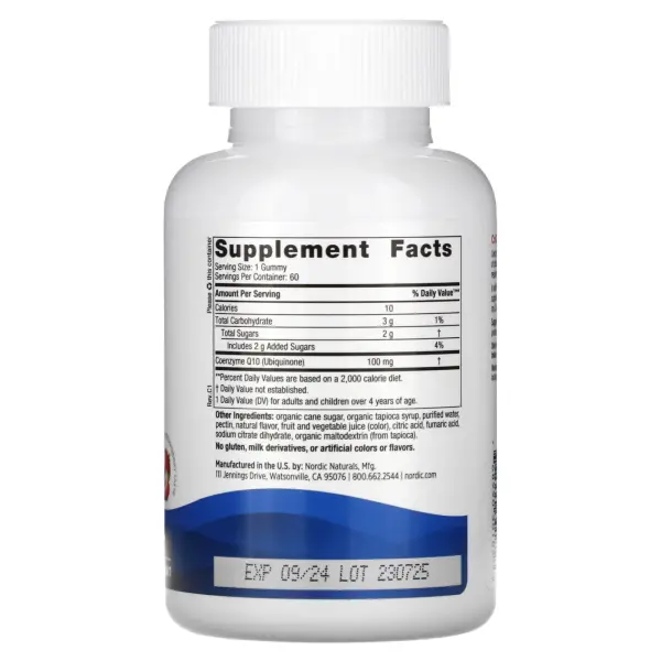 Nordic Naturals, жевательные таблетки с коэнзимом Q10, клубника, 100 мг, 60 жевательных таблеток – оригинальная продукция AthleticFuel