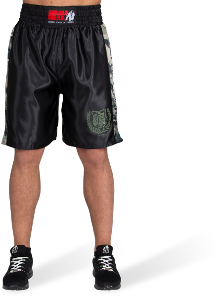 Gorilla Wear  Vaiden Boxing Shorts Army Green Camo