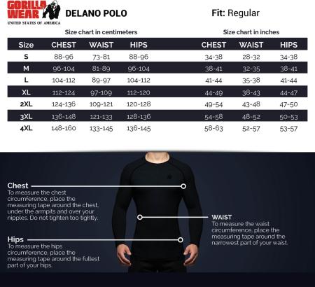 Gorilla Wear Футболка Delano Polo White/Black