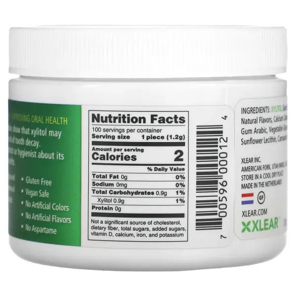 Xlear, Spry, Dental Defense System, жевательная резинка для защиты зубов без сахара, со вкусом натур
