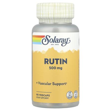 Solaray, рутин, 500 мг, 90 вегетарианских капсул