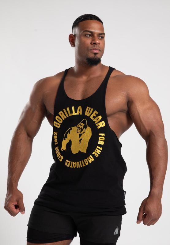 Gorilla Wear Майка Melrose Stringer - Black/Gold