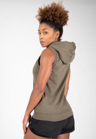 Gorilla Wear Женская Безрукавка Selma Sleeveless Hoodie Army Green