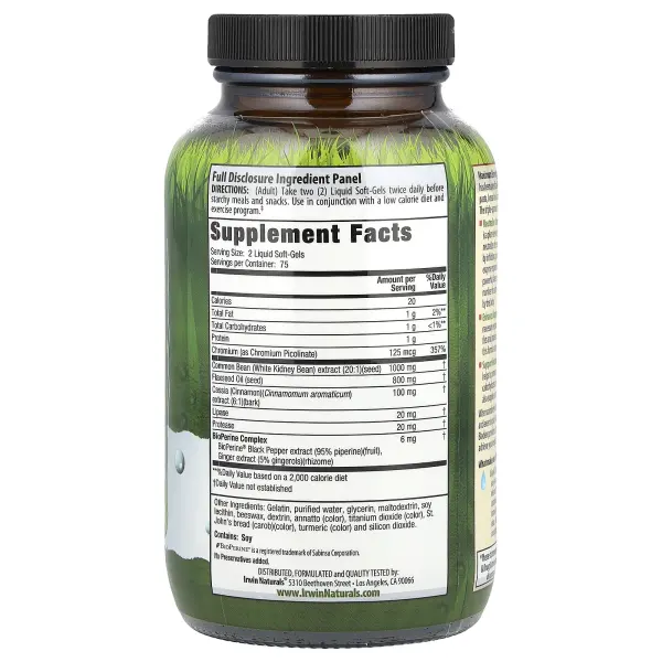 Irwin Naturals, Maximum Strength 3-in-1 Carb Blocker®, максимальная эффективность, 150 желатиновых к