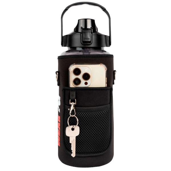 Gorilla Wear Бутылка для воды Water Bottle With Sleeve 2L Black