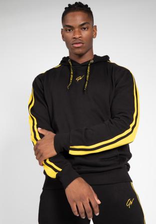 Gorilla Wear Кофта Banks Oversized Hoodie Black/Yellow