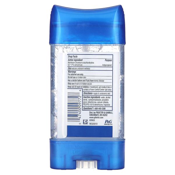 Gillette, Clear + Dri-Tech, антиперспирант и дезодорант, Cool Wave, 107 г (3,8 унции)