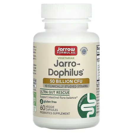 Jarrow Formulas, Jarro-Dophilus, 50 млрд КОЕ, 60 растительных капсул – оригинальная продукция AthleticFuel
