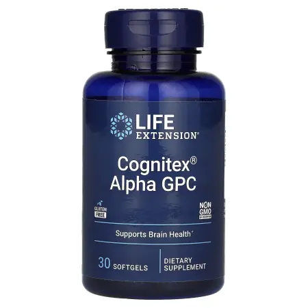 Life Extension, Cognitex, альфа-ГФХ, 30 капсул