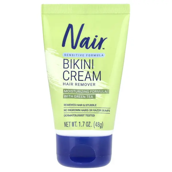 Nair Крем для удаления волос бикини Формула для чувствительной кожи с зеленым чаем 48 г