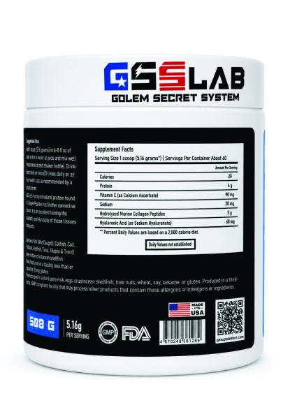 GSS Lab Морской коллаген с гиалуронововой кислотой 300 грамм – оригинальная продукция AthleticFuel