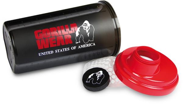 Gorilla Wear  Shaker 700ML - Black/Red