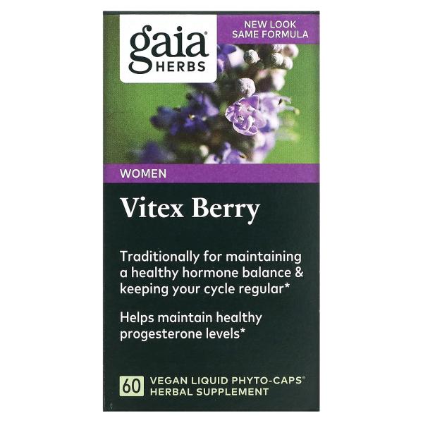 Gaia Herbs Витекс добавка для женщин 60 веганских капсул