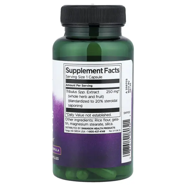 Swanson, Экстракт Mega Tribulus, 250 мг, 60 капсул