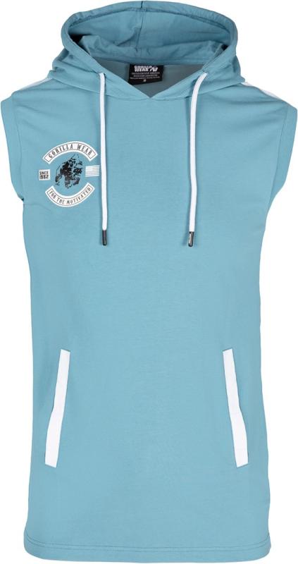 Gorilla Wear Безрукавка Oswego S/L Hooded T-Shirt Blue
