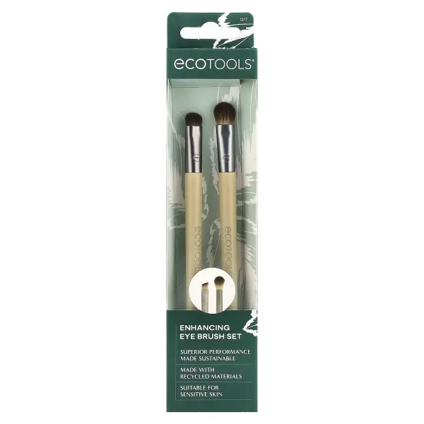 EcoTools, Набор кистей для макияжа глаз с 4 насадками