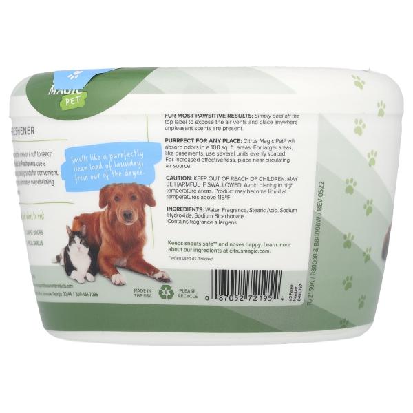 Citrus Magic, Твердый освежитель воздуха, запах чистого белья, 20 унций (566 г)