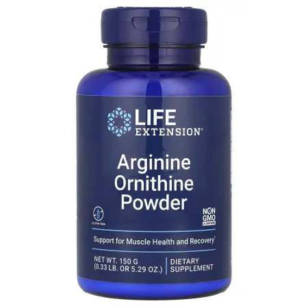Life Extension, порошок аргинина и орнитина, 150 г (5,29 унции)