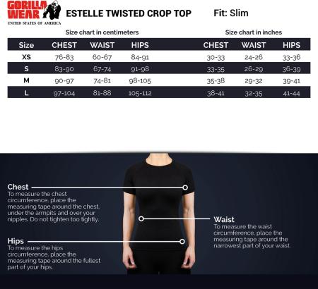 Gorilla Wear Женский Топ Estelle Twisted Crop Top Black
